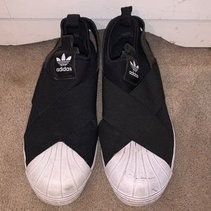 black adidas sneakers